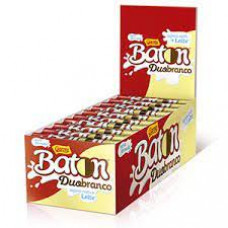 Chocolate Baton Duo Branco Garoto ( caixa com 30 unidades )