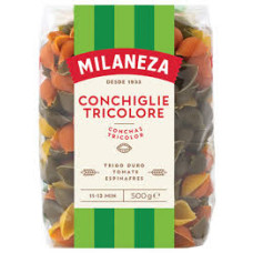Macarrao Conchas Tricolores Milaneza 500g