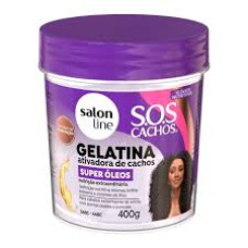 Gelatina Salon Line SOS Cachos Super Oleos 400g