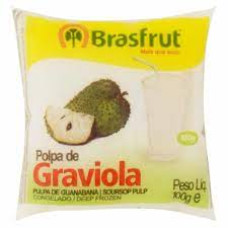 Polpa de Graviola c/ 4 unidades  Brasfruit 400g