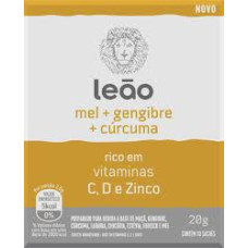 Cha Vitaminico Leao Mel + Gengibre + Curcuma 10 saches