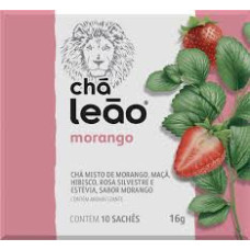 Cha Misto Morango Leao 10 saches