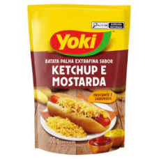 Batata Palha Extra Fina Ketchup e Mostarda Yoki 100g