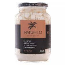 Palmito Cut Natupalm em vidro 530 g
